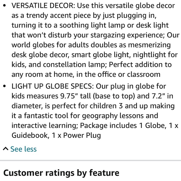 Illuminated Globe with Constellations - Picture 10 of 11